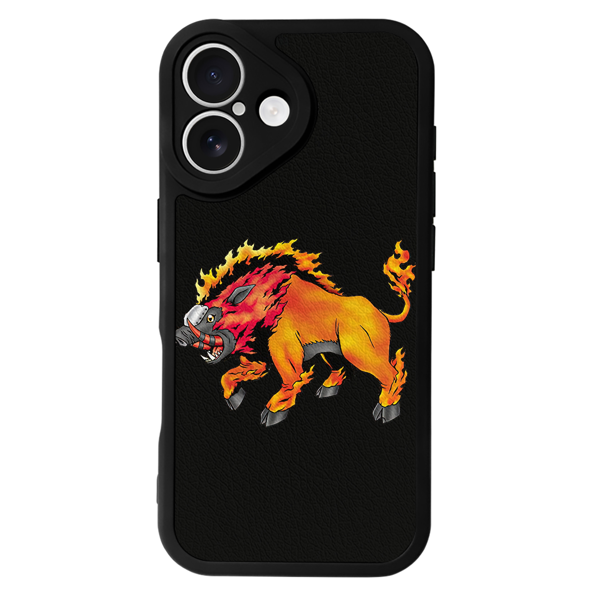 （画像用） Digimon デジタルモンスター/デジモン 【iPhone 16シリーズ対応】シリコンスマホケース（レザー調） 材質：シリコン
